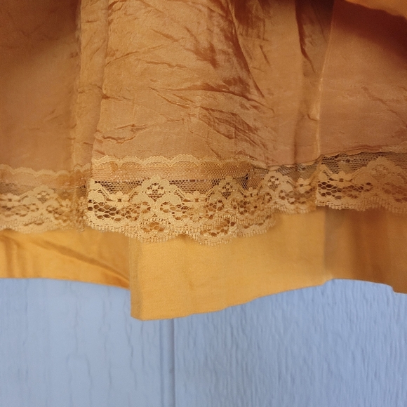 Anthropologie Odille Great Escape Skirt Goldenrod Size 0 - Picture 4 of 6